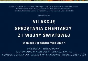 Plakat zapraszający do udziału w akcji.