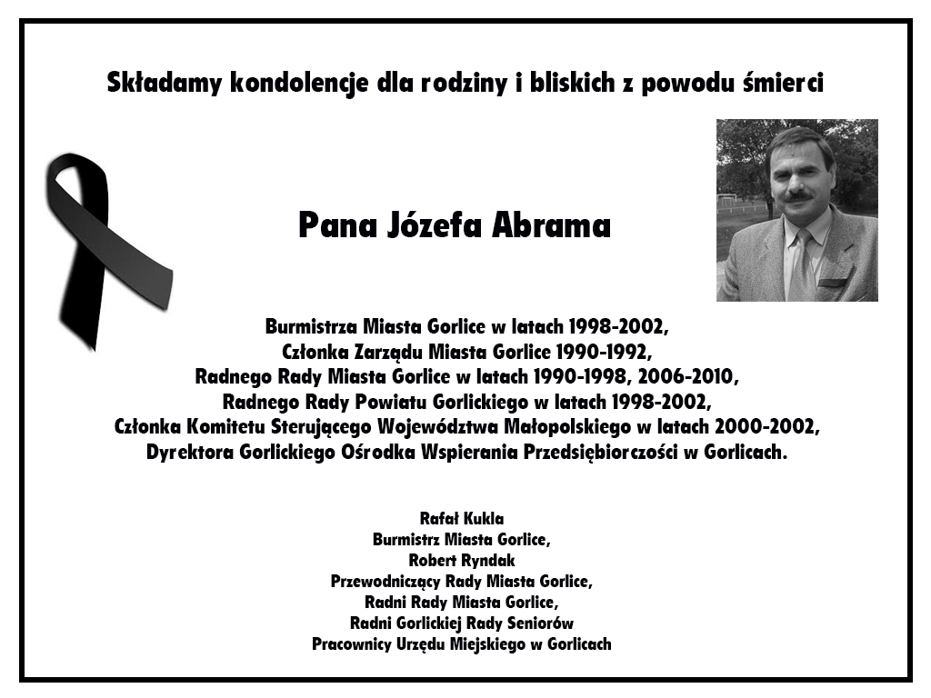 Zmarł Józef Abram