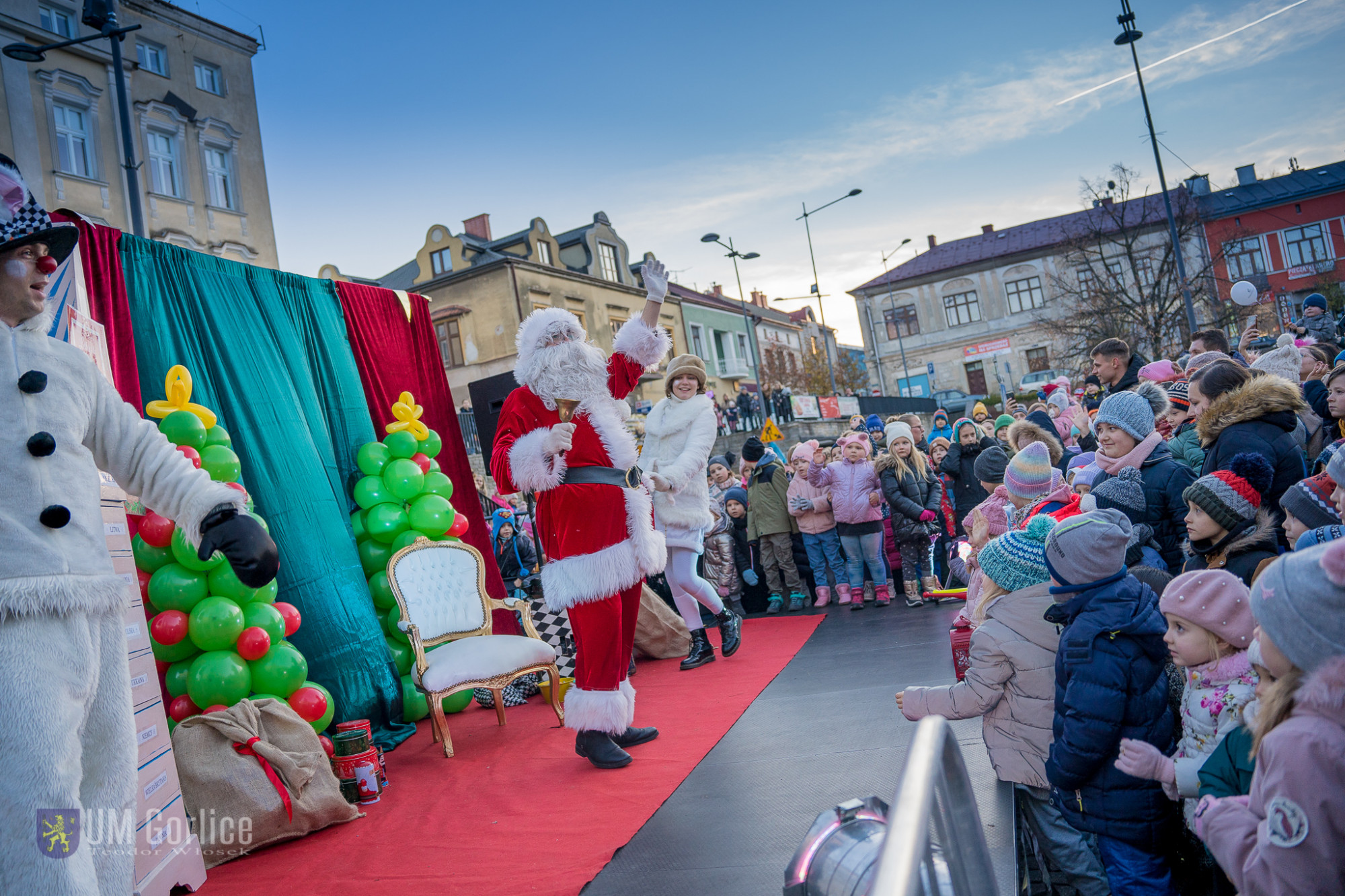 Spotkanie z Mikołajem na gorlickim Rynku.