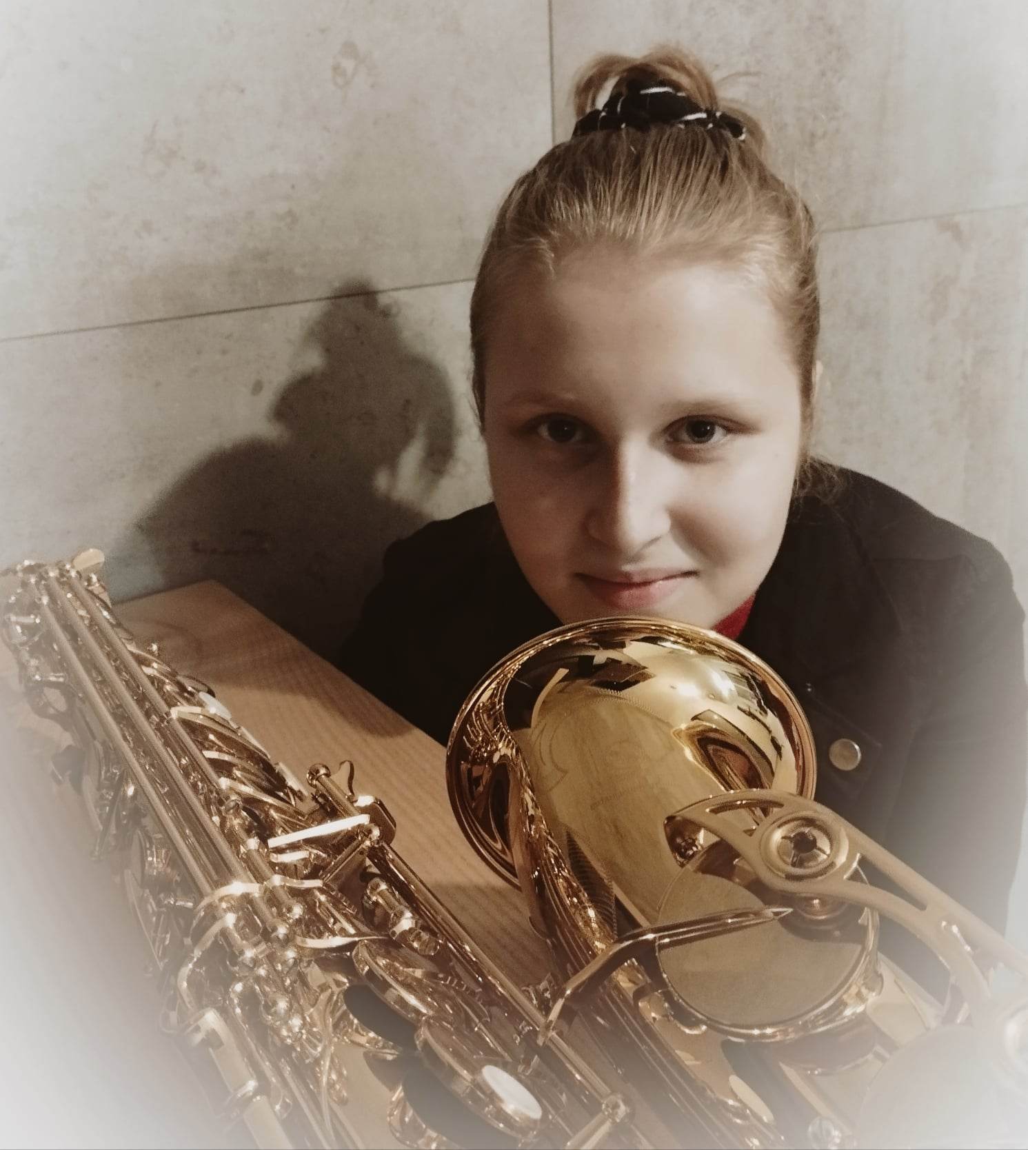Nadia Dusza z saksofonem