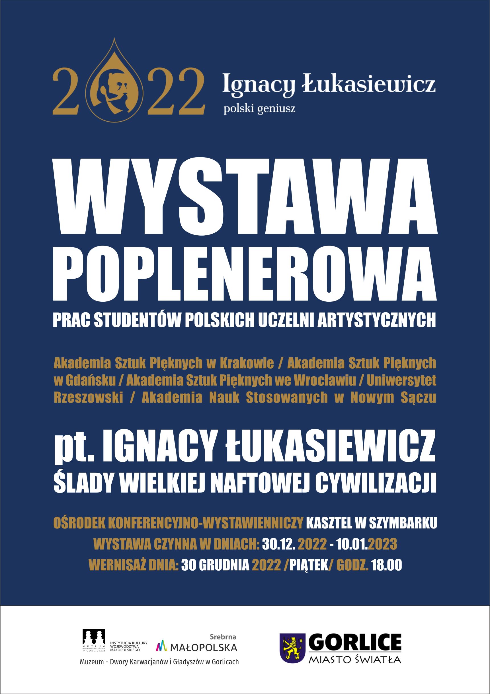 Plakat zapraszający na wystawę.