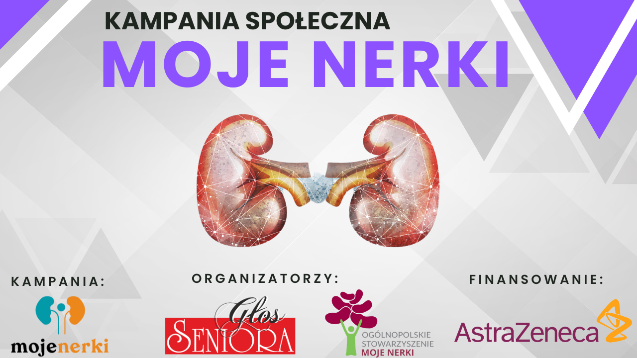 Baner reklamujący kampanię Moje nerki.