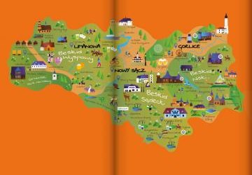 Mapa regionu.