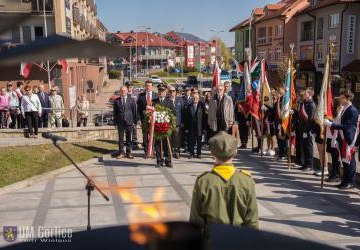 Uroczystości pod Pomnikiem Tysiąclecia Państwa Polskiego w Gorlicach - 1 maja 2023