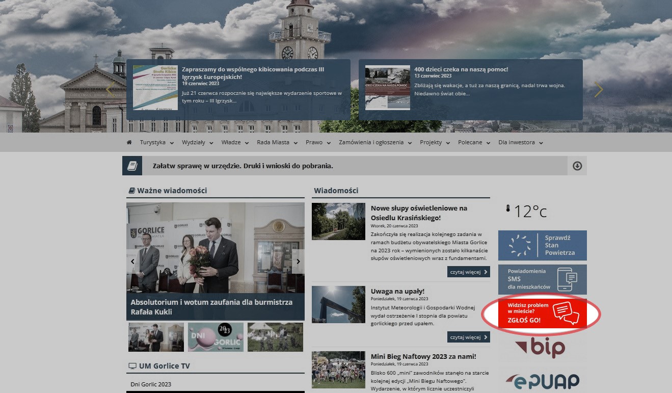 Widzisz problem w mieście? Zgłoś go!