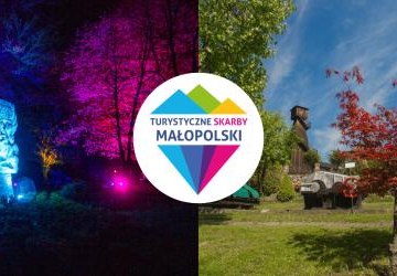 baner ze zdjęciem skansenu i festiwalu światła