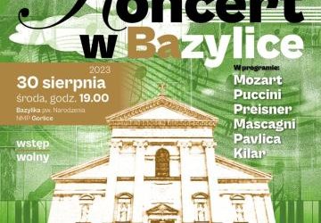 Plakat zapraszajacy na koncert.