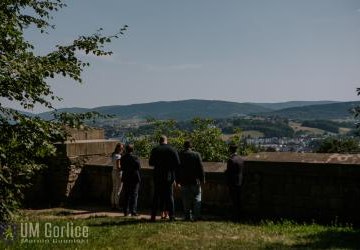 Widok na Gorlice z cmentarza nr 91.