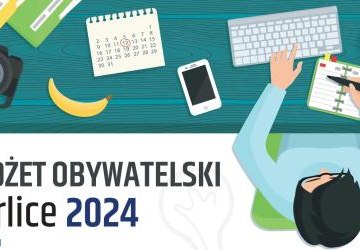 Baner z napisem Budżet Obywatelski Miasta Gorlice.