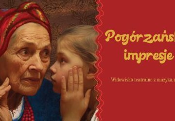 Baner zapraszajacy na spektakl.
