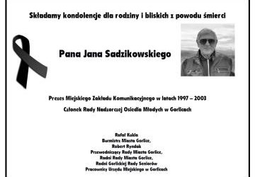 Zmarł Jan Sadzikowski