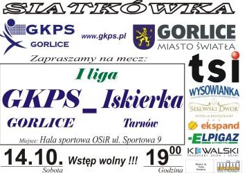 Mecz siatkówki GKPS Gorlice – Iskierka Tarnów
