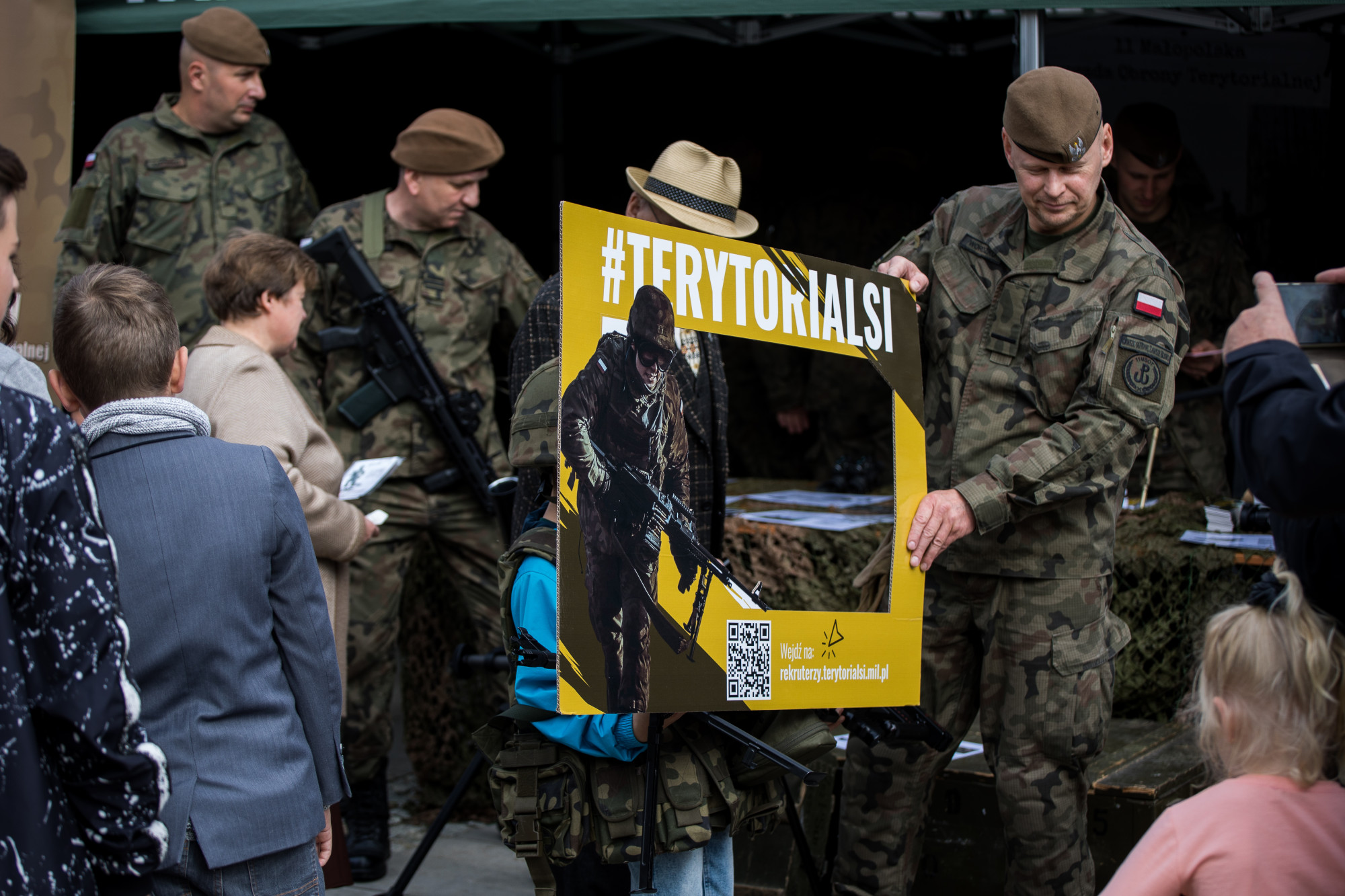 Terytoriasi na gorlickim Rynku podczas pikniku w 2021 roku