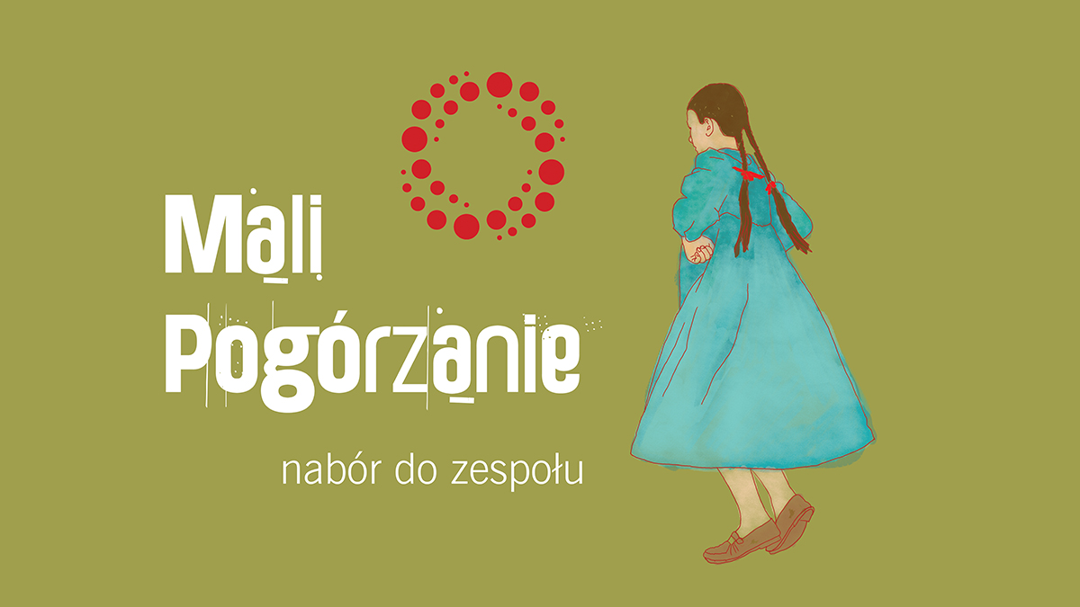 Baner z napisaem Mali Pogórzanie.