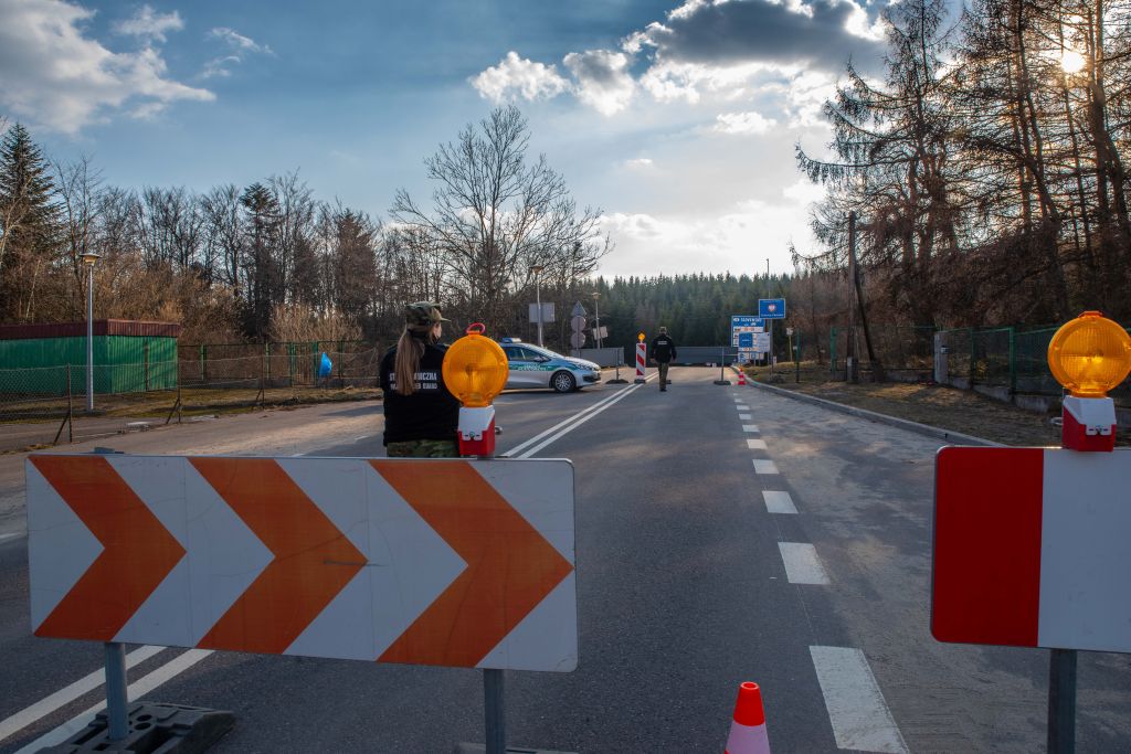 Granica polsko-słowacka w Koniecznej.