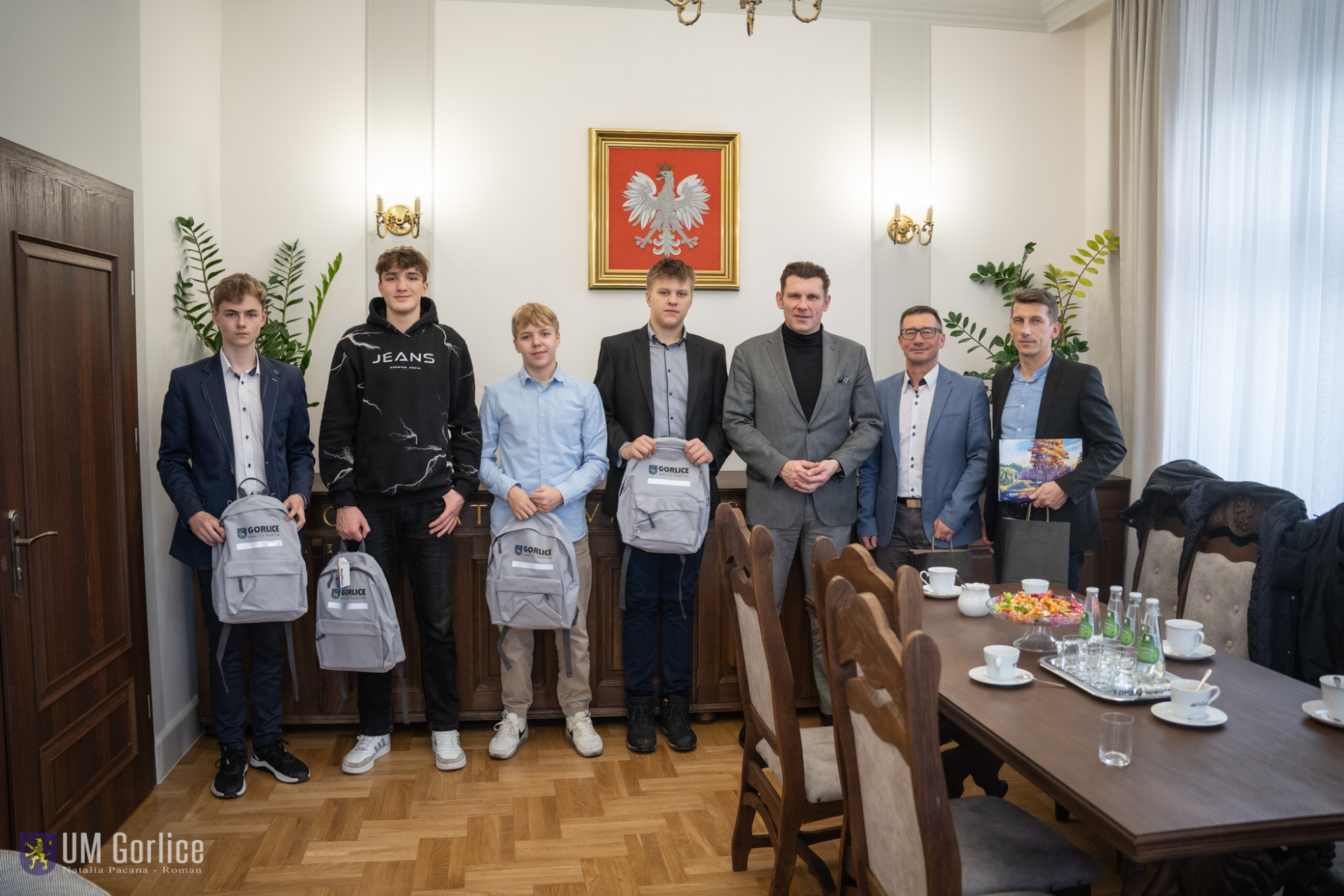 Mistrzowie Małopolski w koszykówce spotkali się z burmistrzem