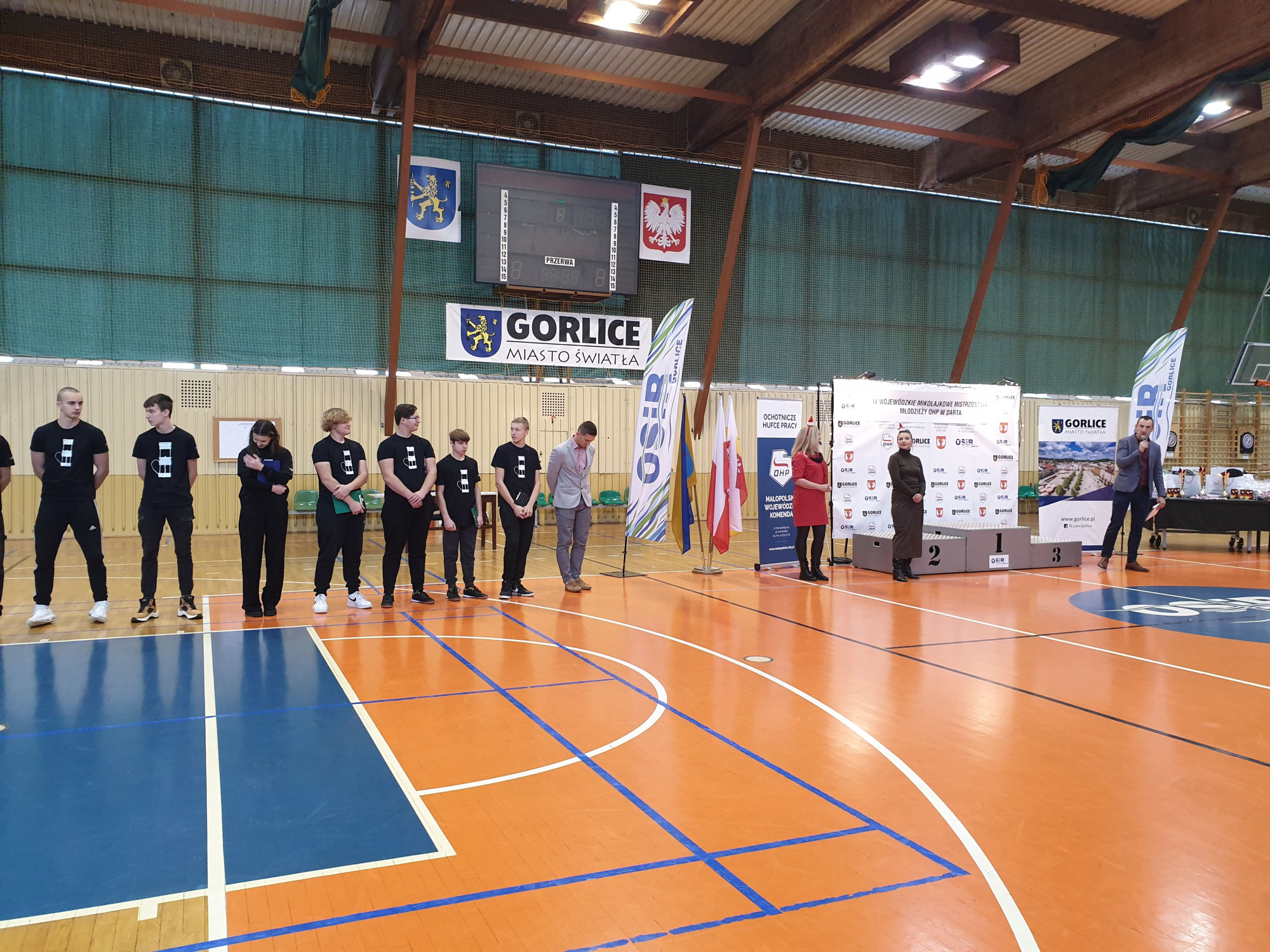 Otwarcie Wojewódzkich Mikołajkowych Mistrzostw Młodzieży OHP w Darcie