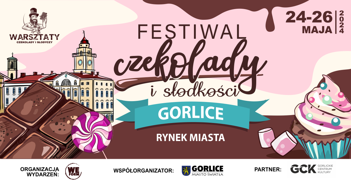 baner Festiwalu Czekolady w Gorlicach