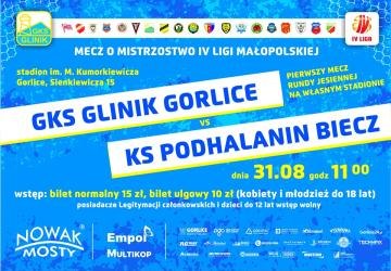 Plakat zapraszający na mecz.