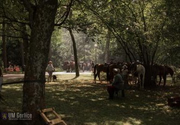 Ułański obóz w gorlickim Parku