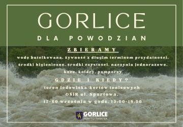 Gorlice dla powodzian – weź udział w zbiórce!