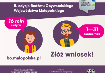 Wystartowała 8. edycja Budżetu Obywatelskiego Województwa Małopolskiego