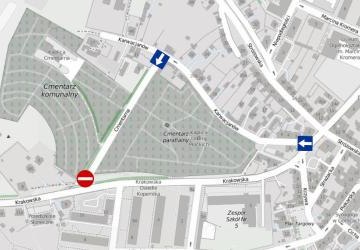 Zmiana organizacji ruchu na ul. Cmentarnej