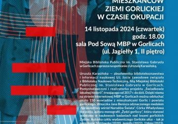 Oni ratowali Żydów – bohaterskie postawy mieszkańców ziemi gorlickiej w czasie okupacji