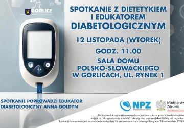 Zapraszamy na spotkanie z dietetykiem i edukatorem diabetologicznym