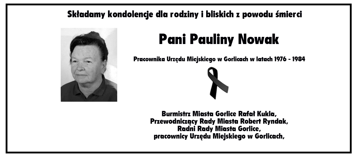 Zmarła Paulina Nowak