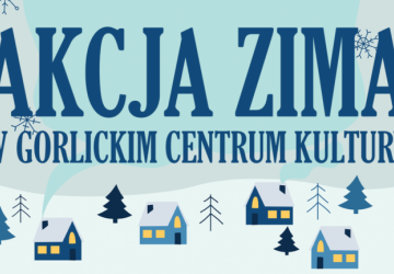 baner z elementami zimowymi z napisem Akcja zima 2025.