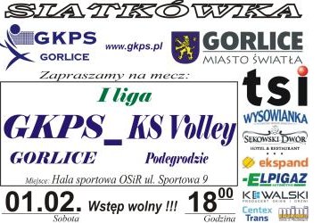 Baner z zaproszeniem na mecz.