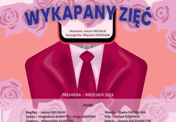Plakat zapraszający na spektakl.