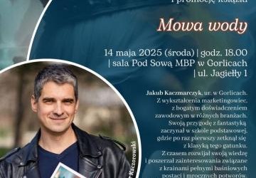 Mowa wody – spotkanie autorskie z Jakubem Kaczmarczykiem