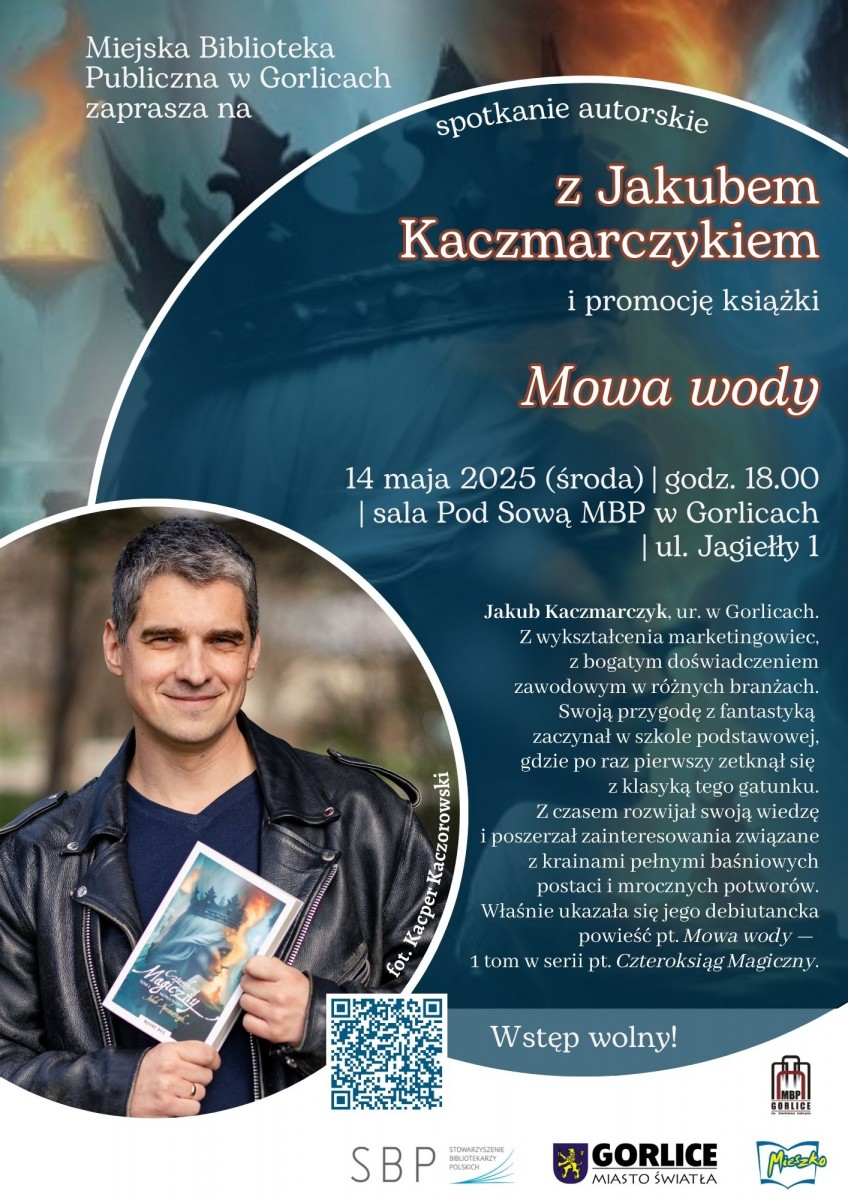 Mowa wody – spotkanie autorskie z Jakubem Kaczmarczykiem