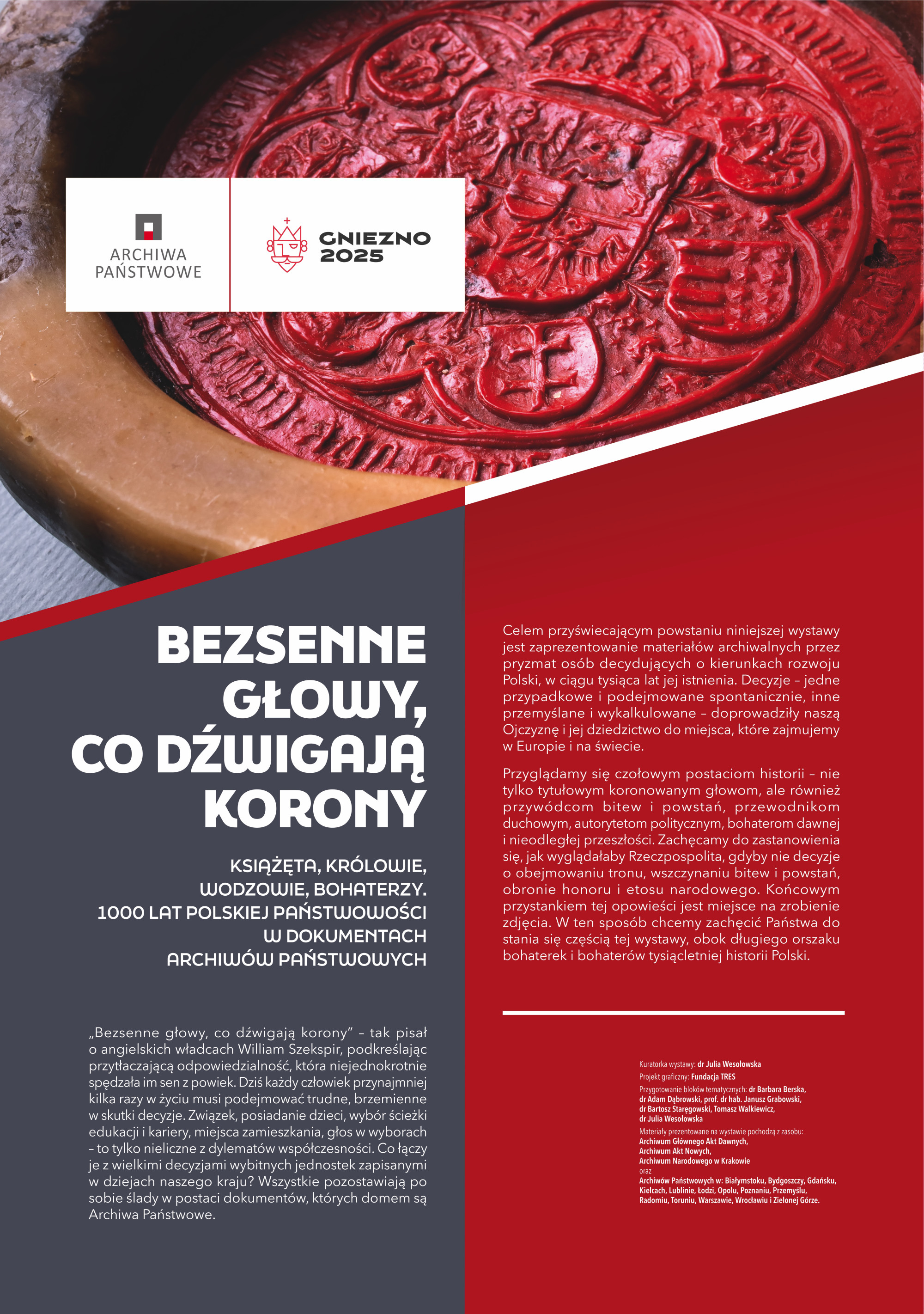Pierwszy plakat wystawy.