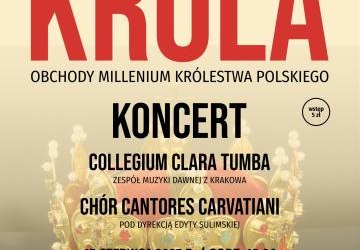 Plakat zapraszajacy na koncert.