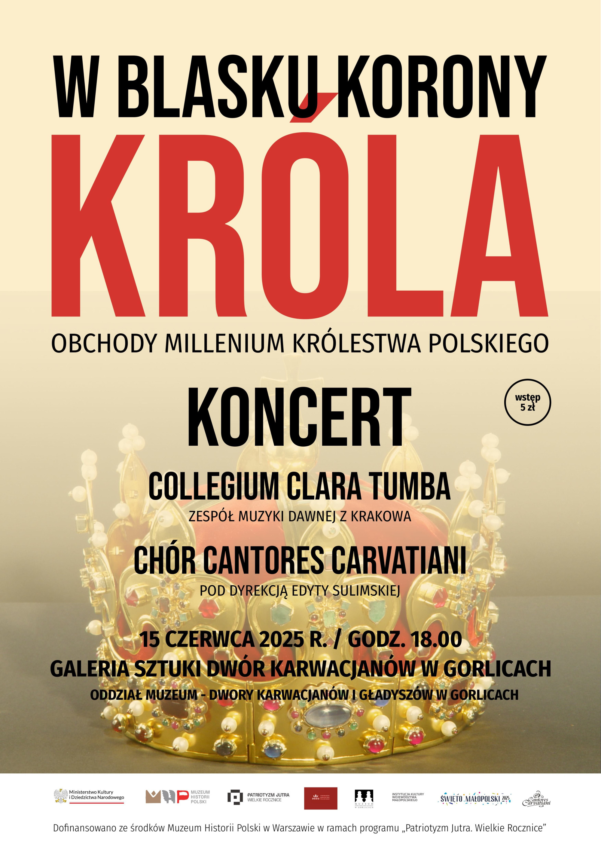 Plakat zapraszajacy na koncert.