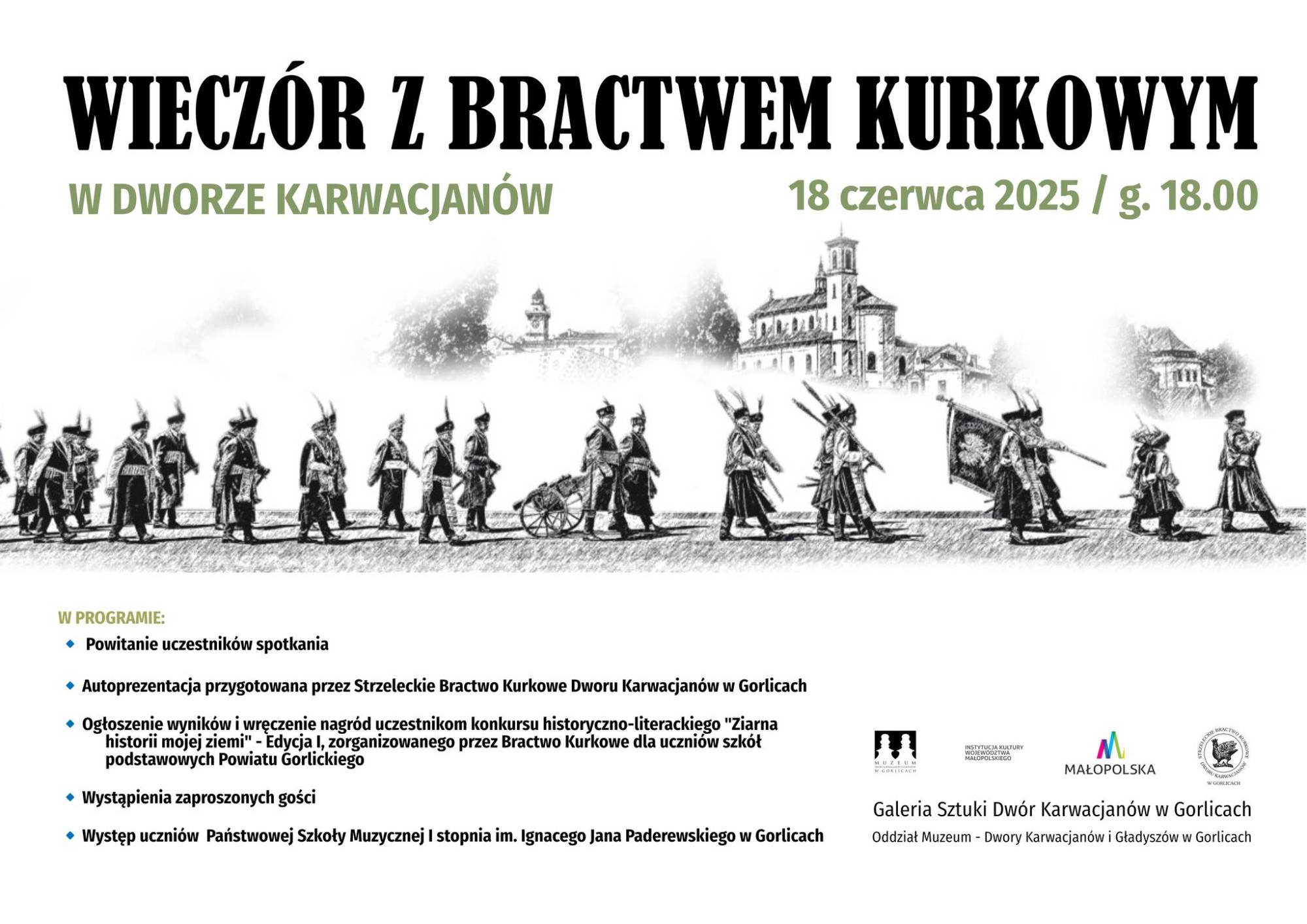 Plakat zapraszajacy na spotkanie.