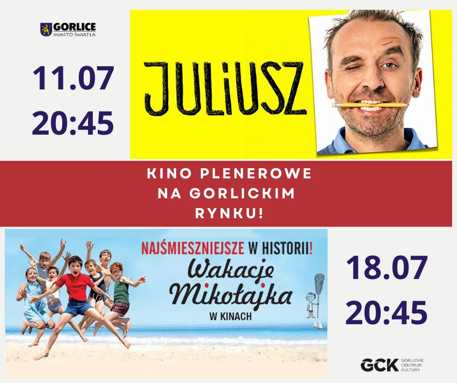 Letnie kino plenerowe na gorlickim rynku