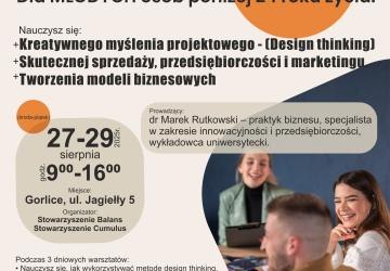 „Od pomysłu do sprzedaży” – bezpłatne warsztaty dla osób poniżej 24. roku życia