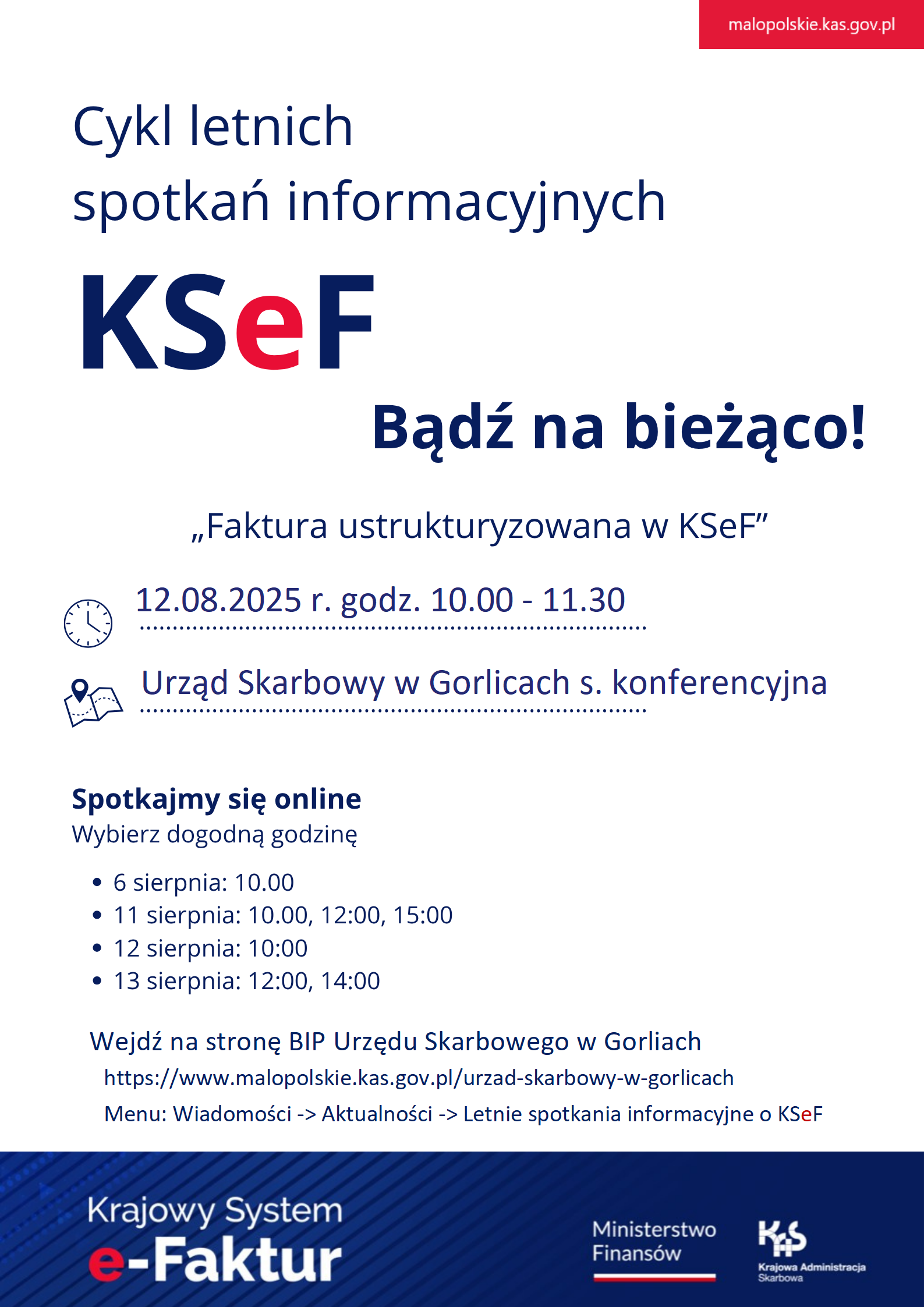 Plakat zapraszający na wydarzenie.