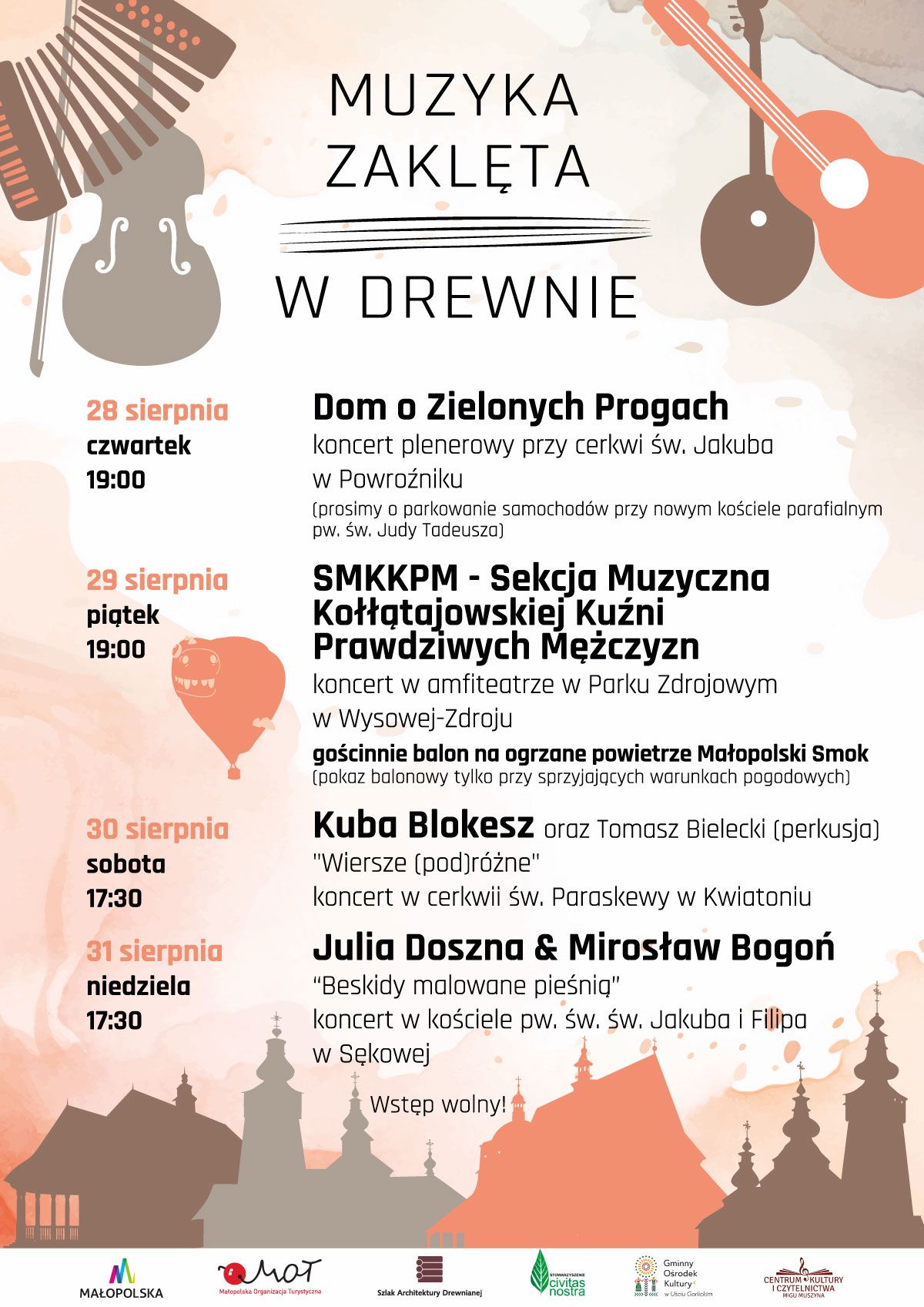 Plakat zapraszający na wydarzenie.
