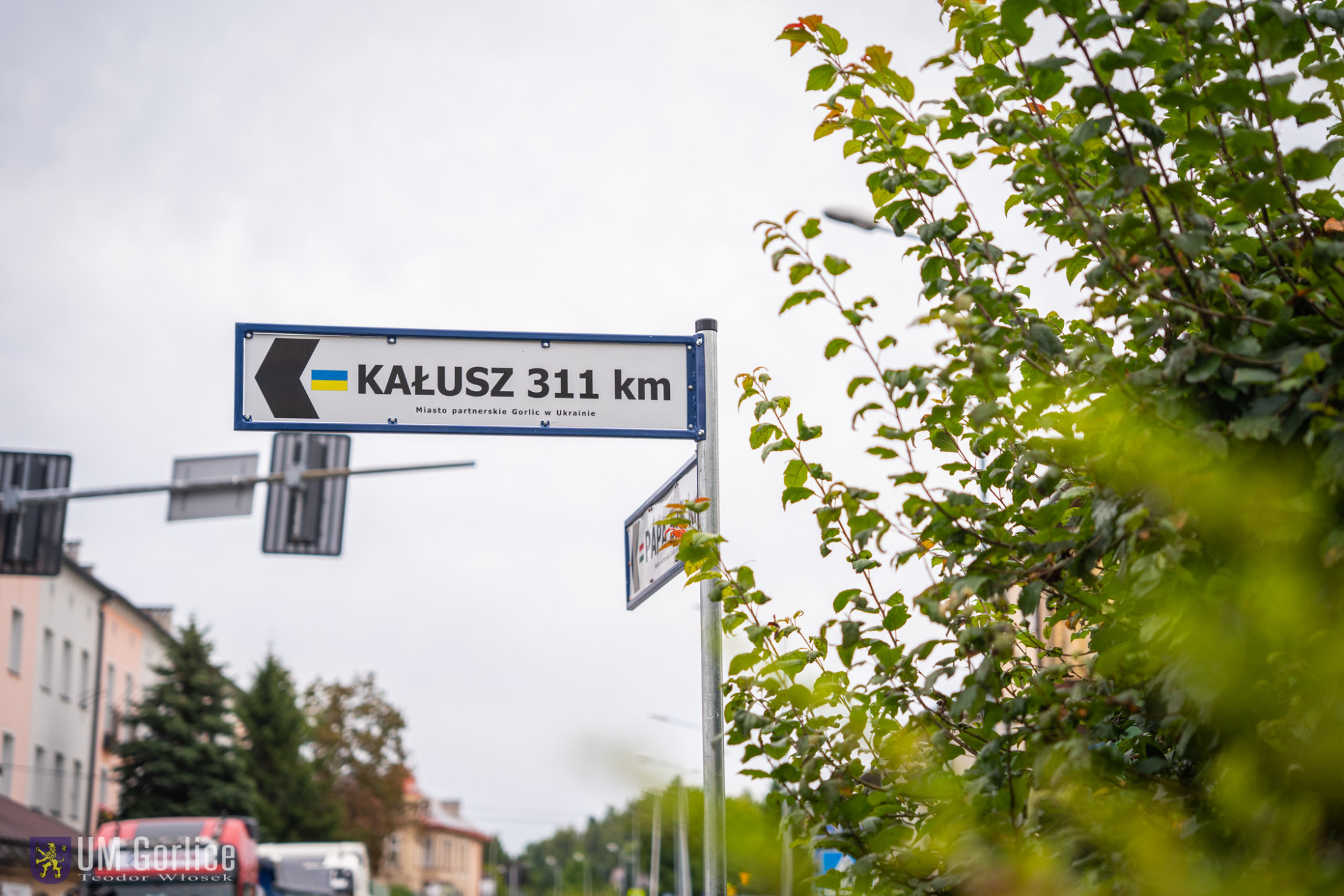 Mamy nowy znak kierunkowy – do Kałusza – partnerskiego miasta Gorlic