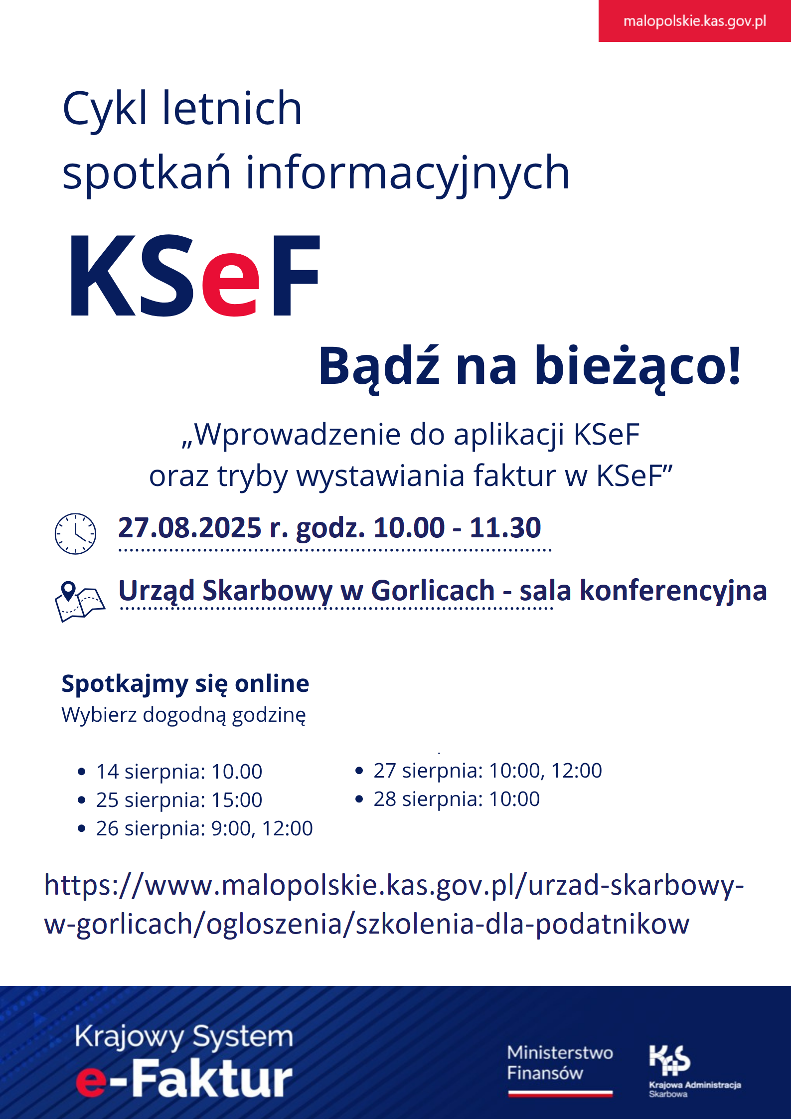 Plakat zapraszający na wydarzenie.