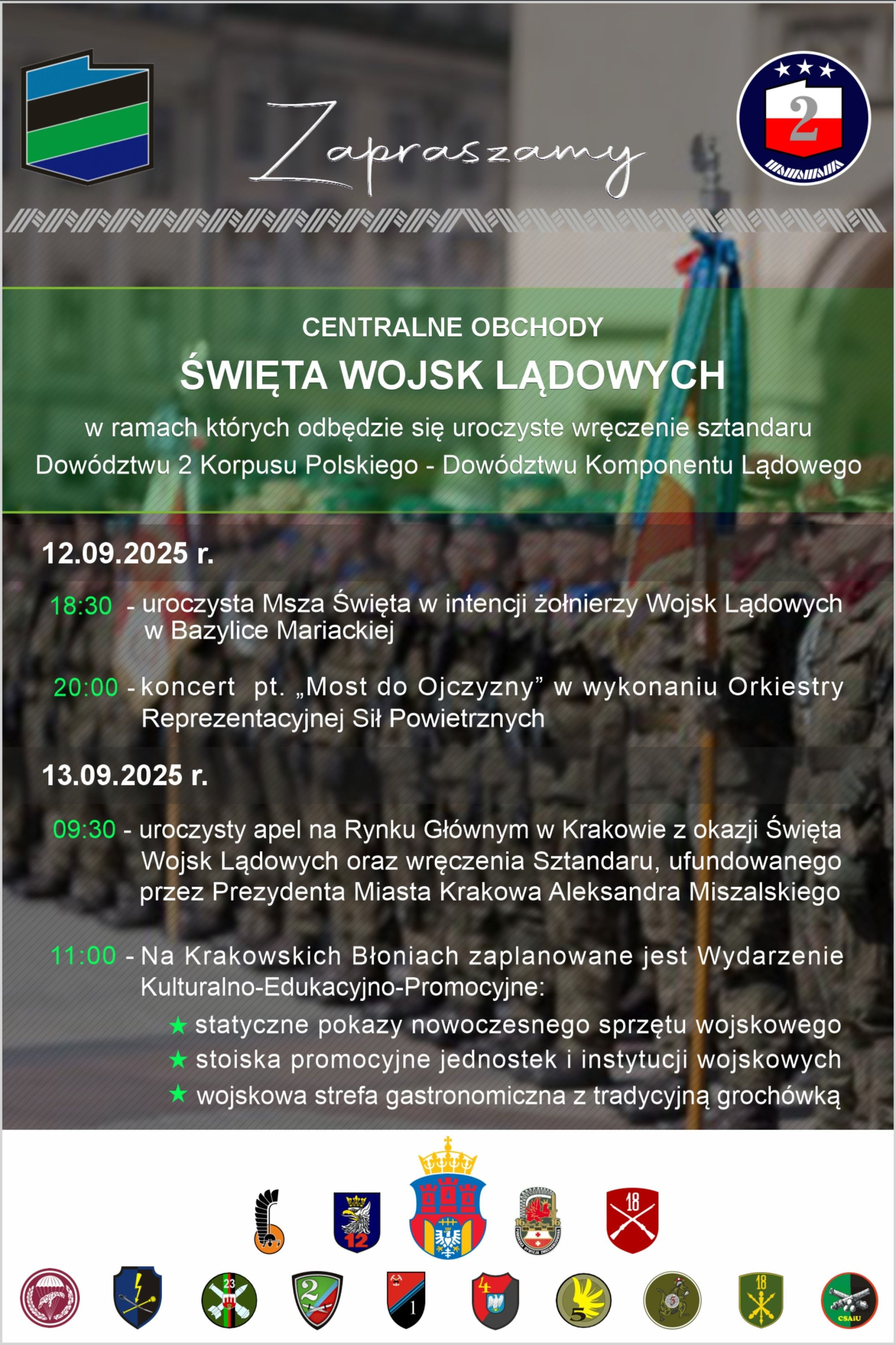 Plakat zapraszający na wydarzenie.