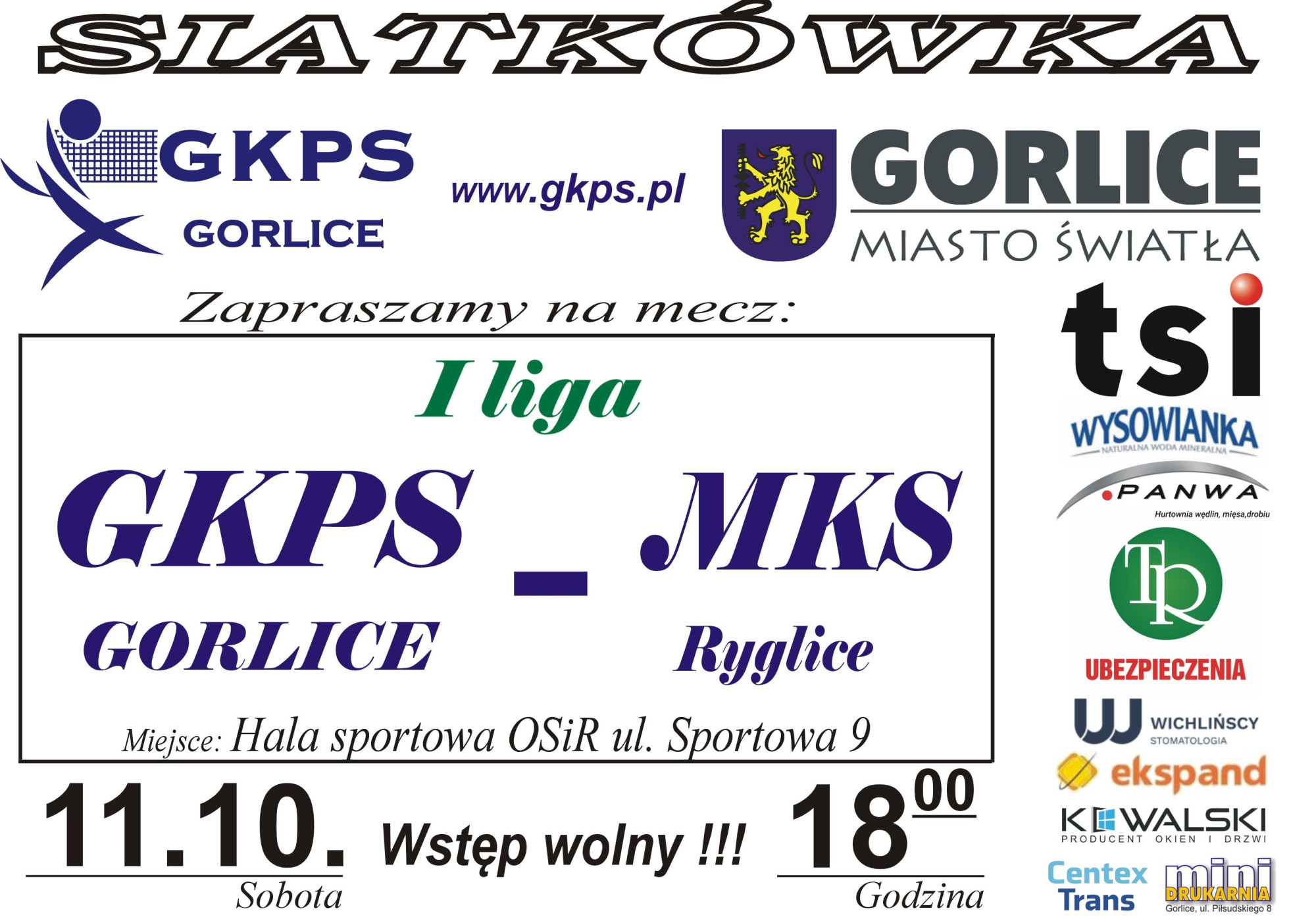 Plakat zapraszający na wydarzenie.