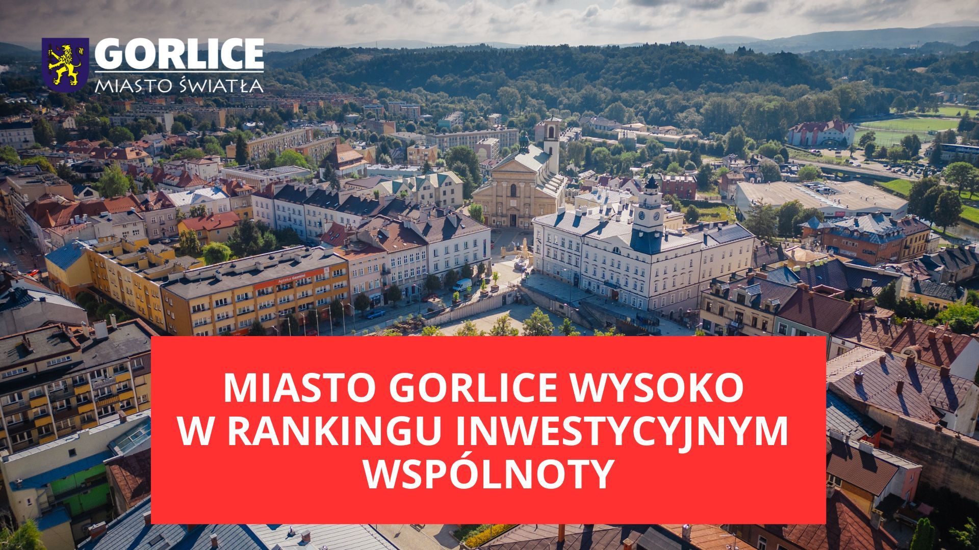 baner z nazwą rankingu i zdjęciem Gorlic w tle