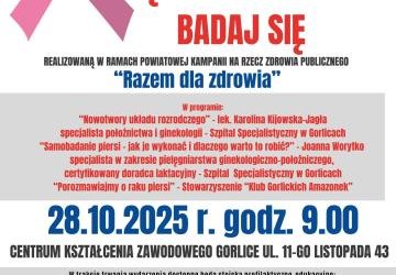 Plakat zapraszający na wydarzenie.
