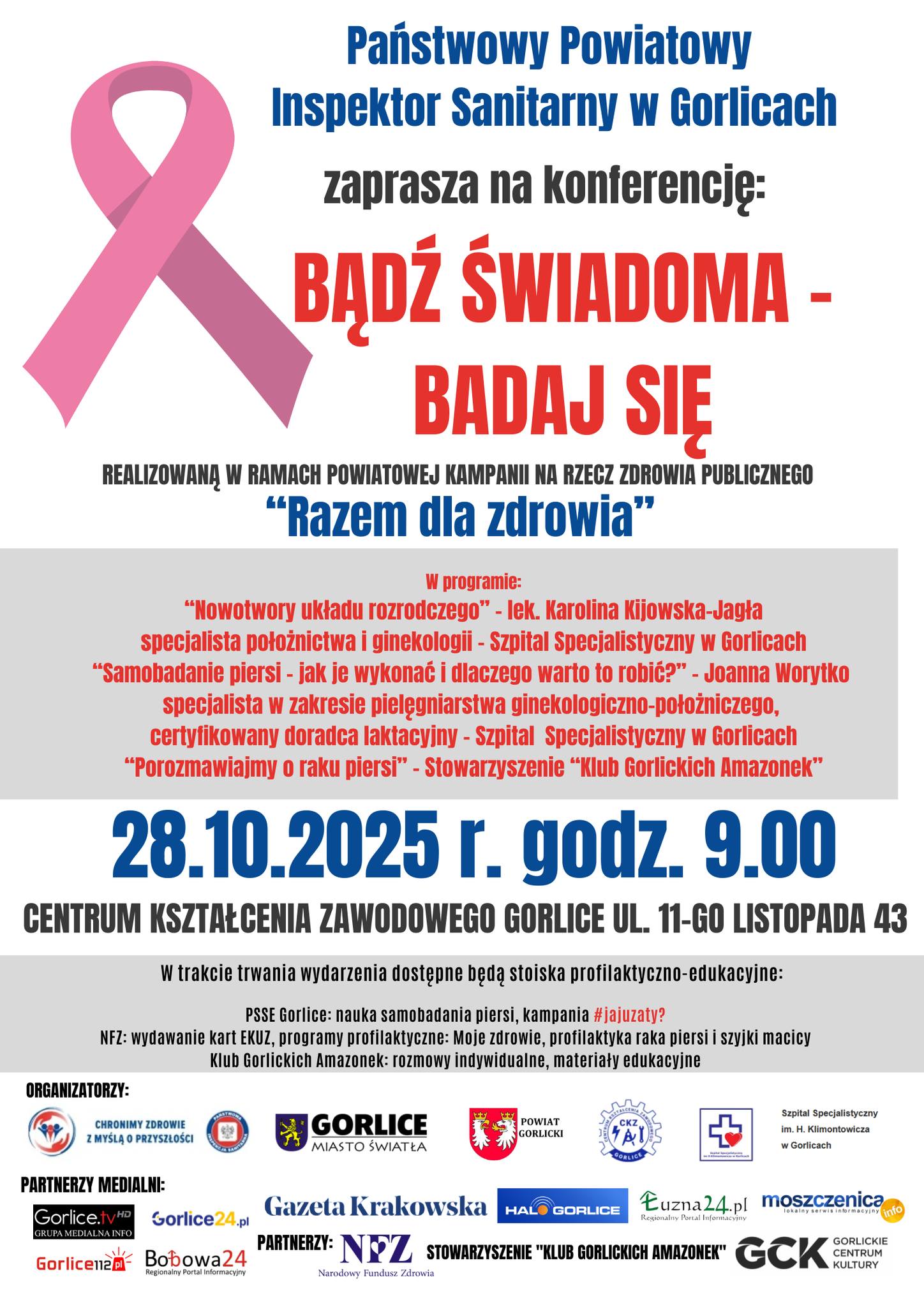 Plakat zapraszający na wydarzenie.